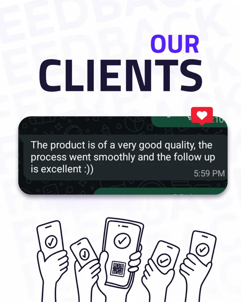 Customer message to KULT on WhatsApp